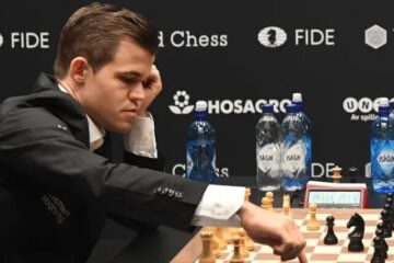 Carlsen’s screen went blank