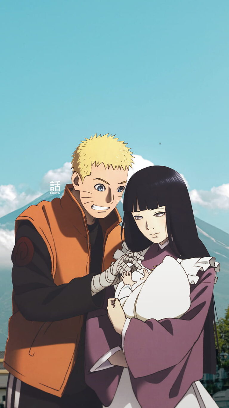 naruto holding a child in her arms
