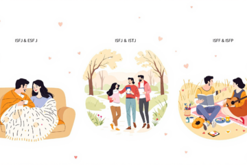 Illustration of a happy couple sitting together on a cozy couch, surrounded by warm lighting and soft decor, symbolizing love, compatibility, and emotional connection